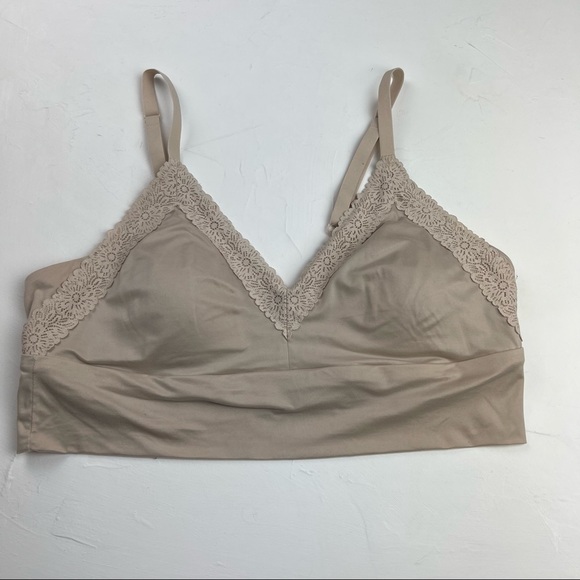 aerie sunnie lace padded triangle bralette